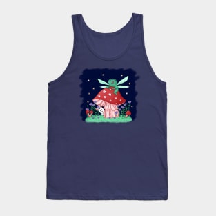 Fairy frog on a mushroom Tank Top